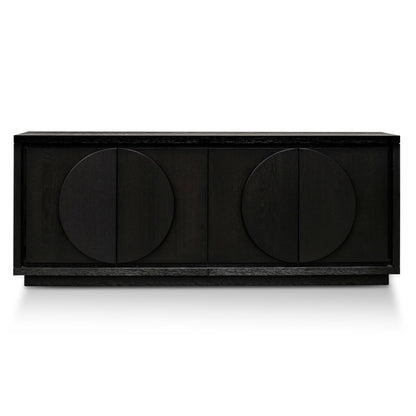 Bonnie 2m Wooden Buffet Unit - Textured Espresso Black