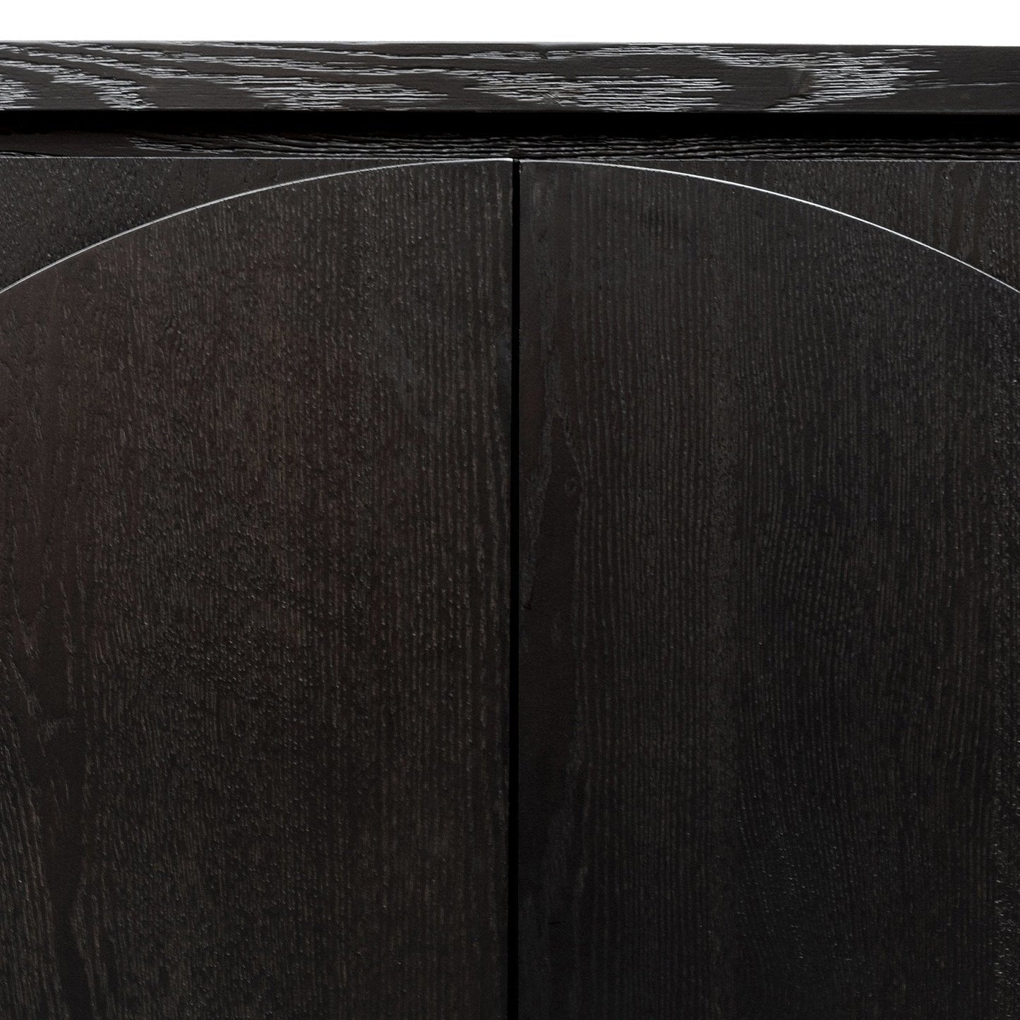 Bonnie 2 Doors Wooden Storage Cabinet - Textured Espresso Black