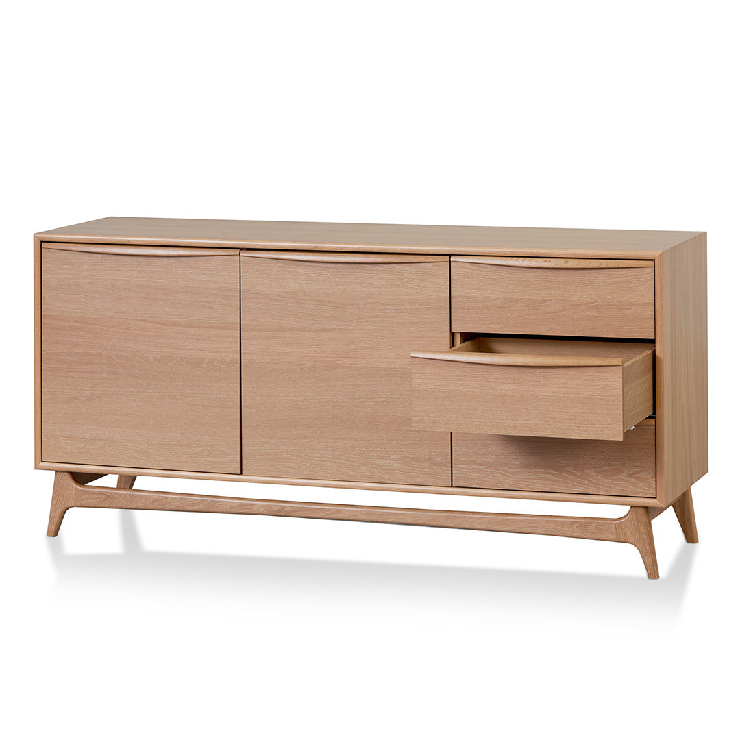 Brendon 1.6m Sideboard Unit with Drawers - Natural Oak