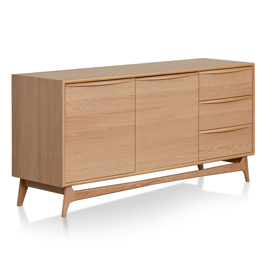 Brendon 1.6m Sideboard Unit with Drawers - Natural Oak