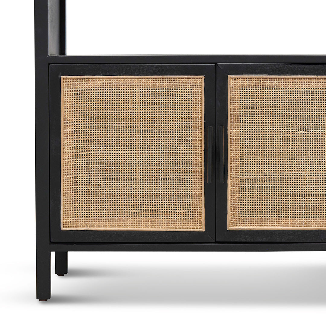 Adeline 1.65m (H) Storage Cabinet - Full Black