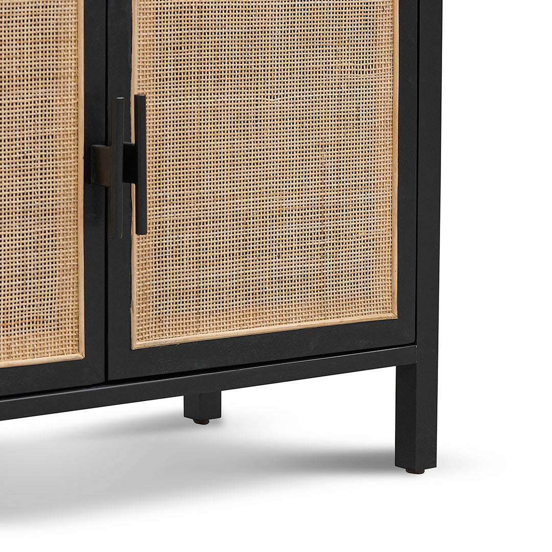 Adeline 1.65m (H) Storage Cabinet - Full Black
