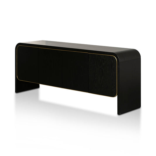 Boran 2m Buffet Unit - Textured Espresso Black