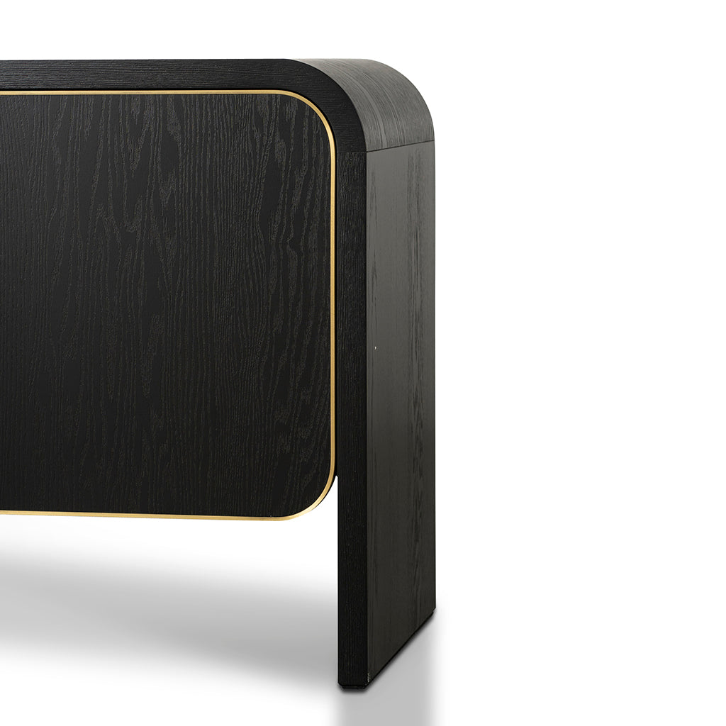 Boran 2m Buffet Unit - Textured Espresso Black