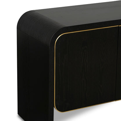 Boran 2m Buffet Unit - Textured Espresso Black