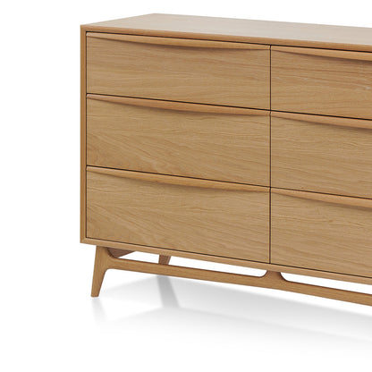 Brendon 6 Drawer Chest - Natural Oak