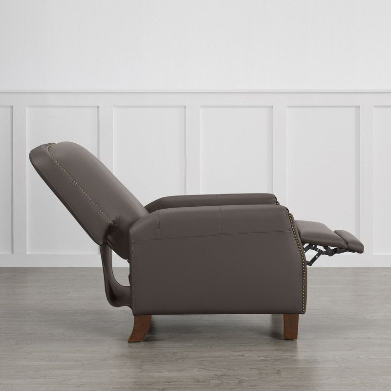 Elias Push Back Recliner for Adults Faux Leather Chair for Living Room