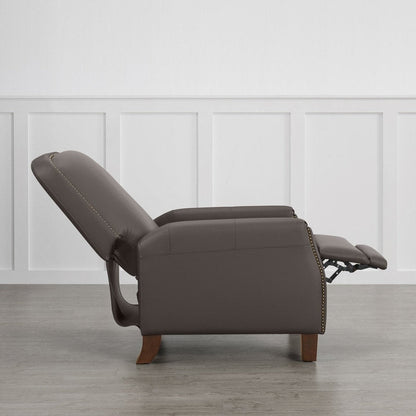Elias Push Back Recliner for Adults Faux Leather Chair for Living Room
