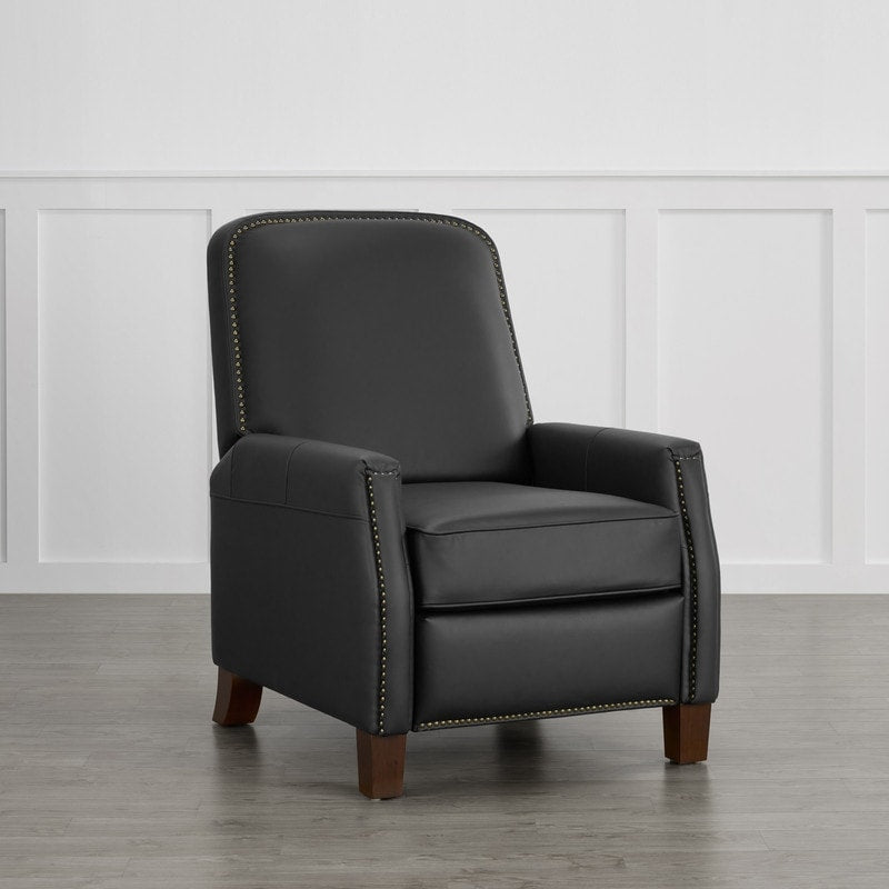 Elias Push Back Recliner for Adults Faux Leather Chair for Living Room