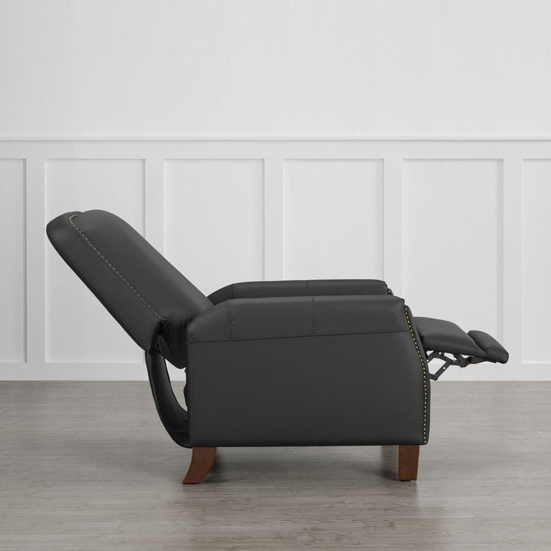 Elias Push Back Recliner for Adults Faux Leather Chair for Living Room