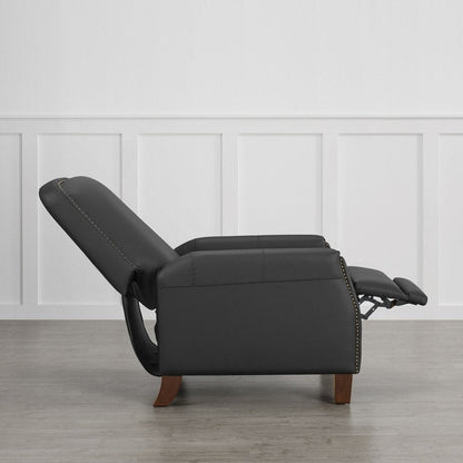 Elias Push Back Recliner for Adults Faux Leather Chair for Living Room