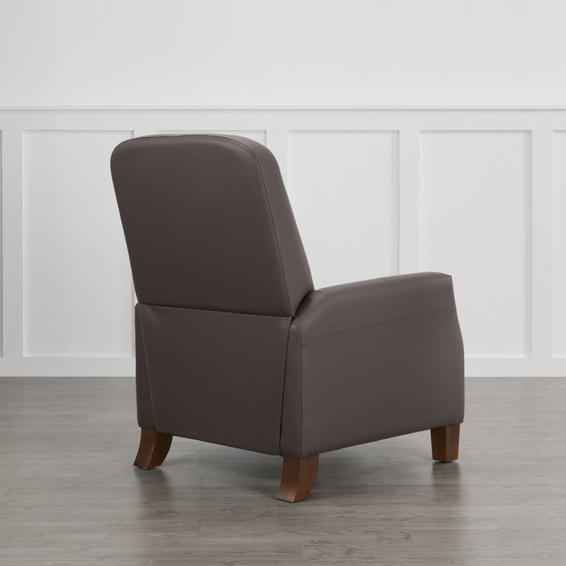 Elias Push Back Recliner for Adults Faux Leather Chair for Living Room