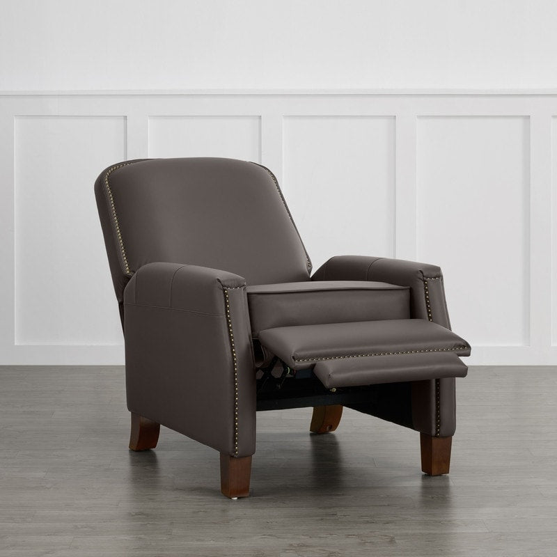 Elias Push Back Recliner for Adults Faux Leather Chair for Living Room