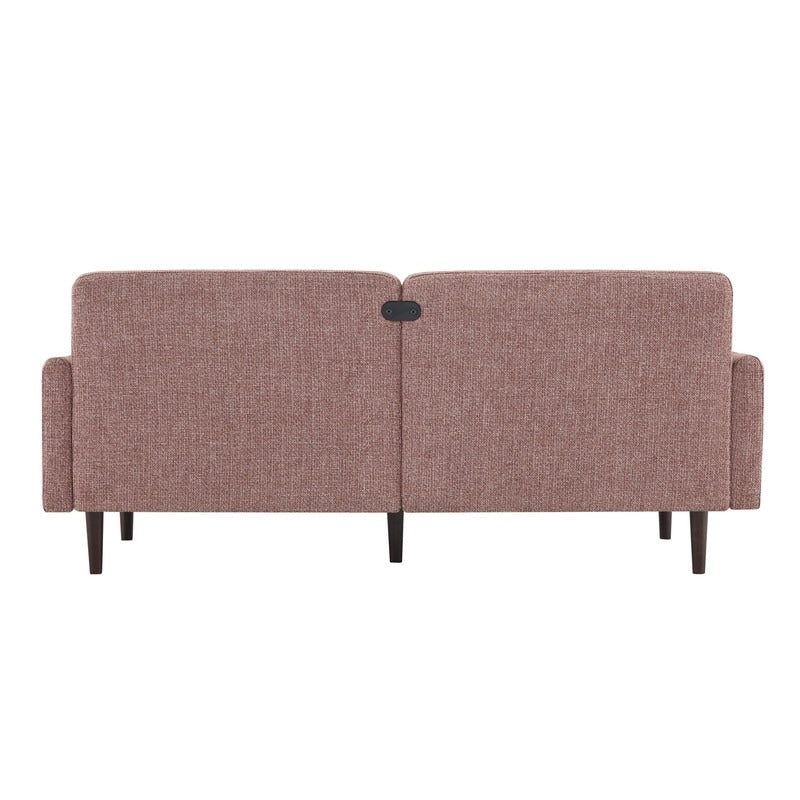 Erin Mid-Century Modern Sofa Couch Fabric
