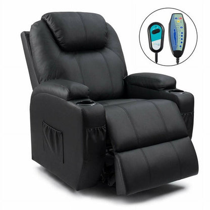 Furniwell Power Lift Recliner Chair for Elderly with Heat, Side Pocket, Living room