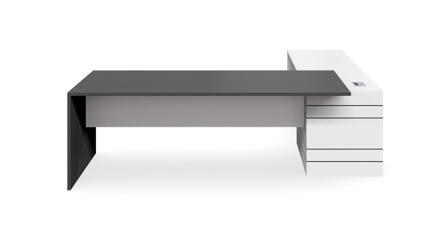 Custom Envoy 1.8m Executive Office Desk - Left Return