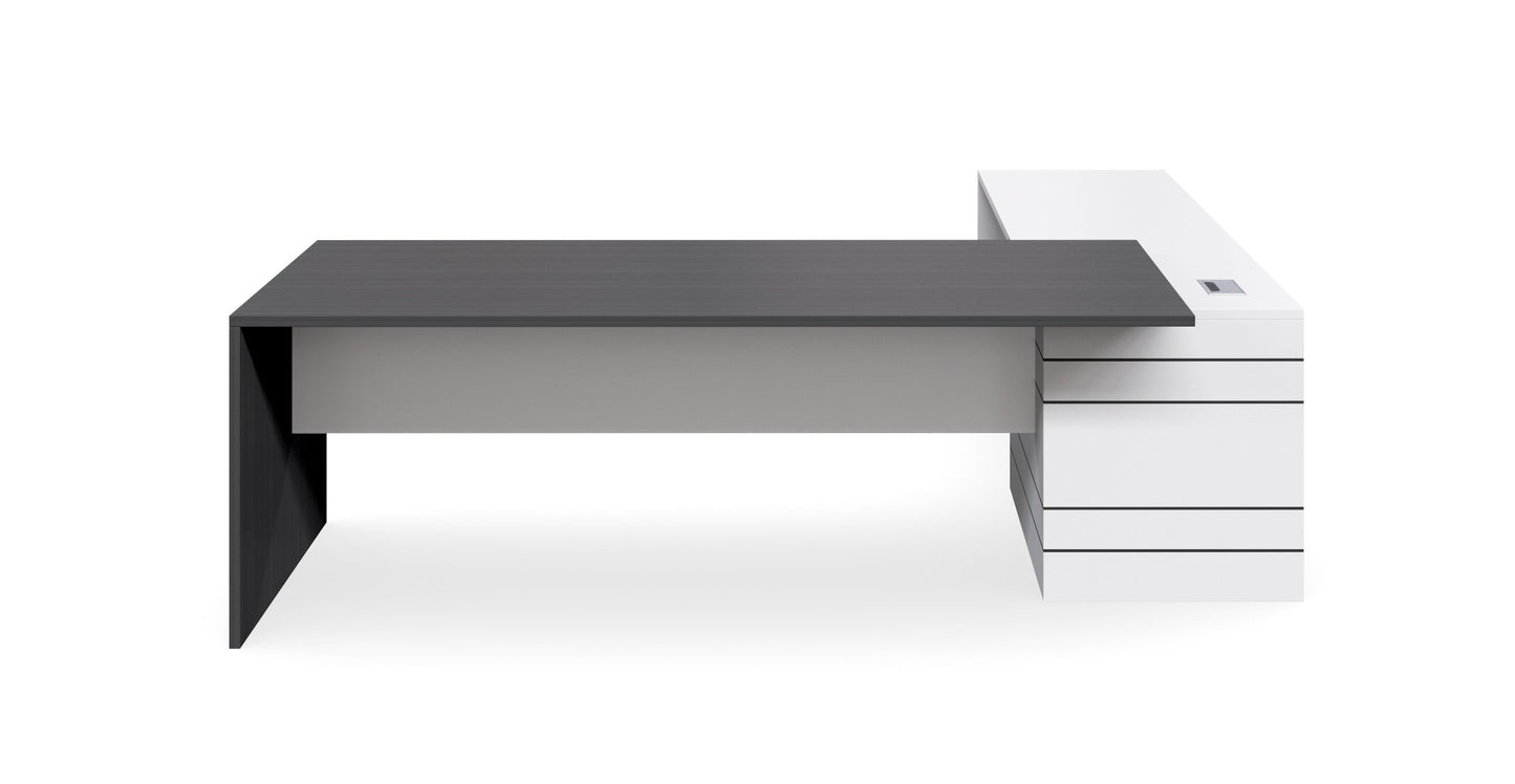 Custom Envoy 2.4m Executive Office Desk - Left Return