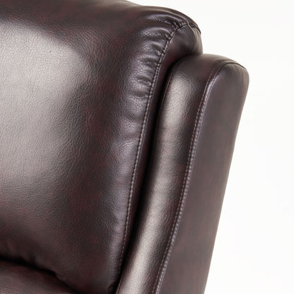 Haddan PU Leather Recliner Club Chair by Christopher Knight Home
