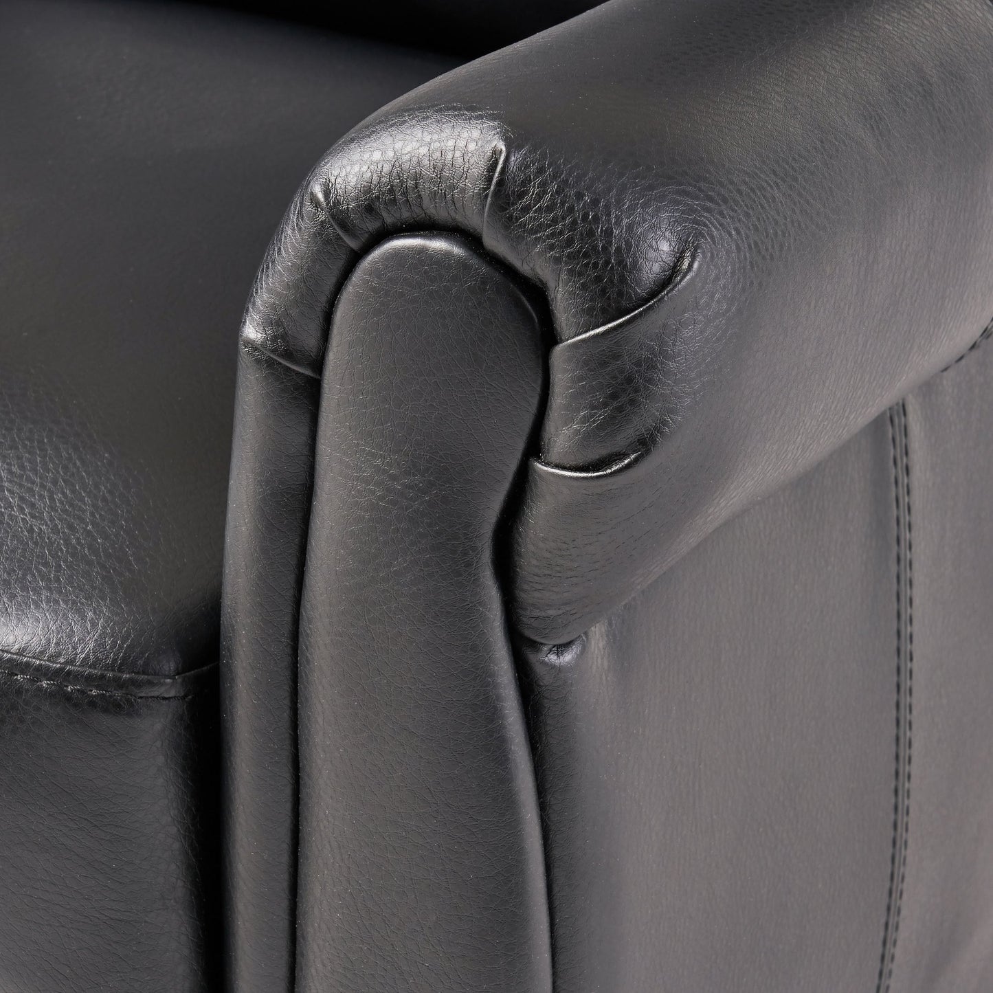 Haddan PU Leather Recliner Club Chair by Christopher Knight Home