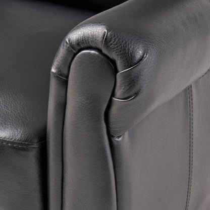Haddan PU Leather Recliner Club Chair by Christopher Knight Home