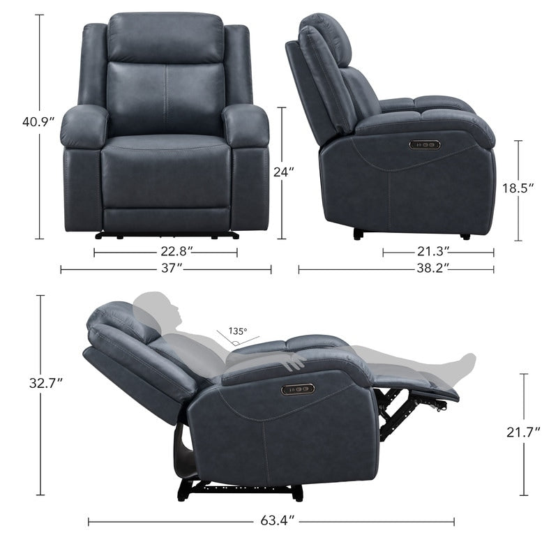 Hadlee Power Recliner Chairs with Power Headrest  Charging Ports