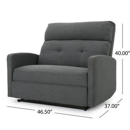 Halima Fabric 2-seater Recliner Club Chair by Christopher Knight Home