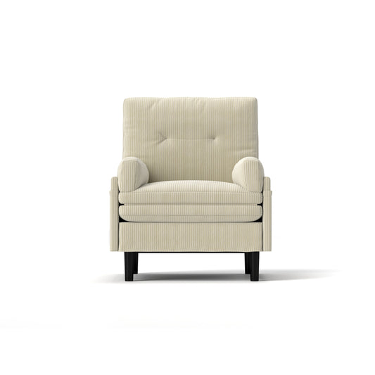 Ivory 30.32 Multi-Functional Adjustable Corduroy Single Sofa, Convertible Lounge Chair and Guest Bed