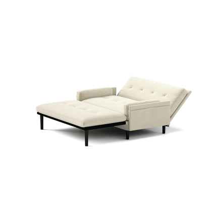 Ivory 55.11 Multi-Functional Adjustable Corduroy Loveseat Sofa, Convertible Lounge Chair and Guest Bed