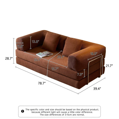 JASIWAY Modern Vintage Convertible Sleeper Sofa Bed