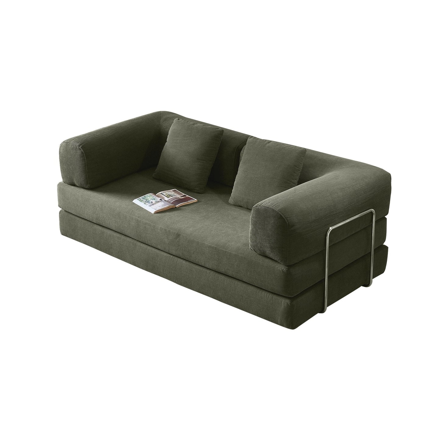 JASIWAY Modern Vintage Convertible Sleeper Sofa Bed