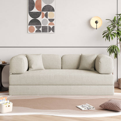 JASIWAY Modern Vintage Convertible Sleeper Sofa Bed