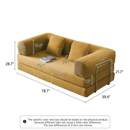 JASIWAY Modern Vintage Convertible Sleeper Sofa Bed