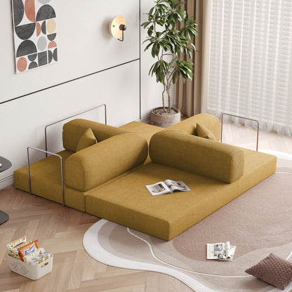 JASIWAY Modern Vintage Convertible Sleeper Sofa Bed