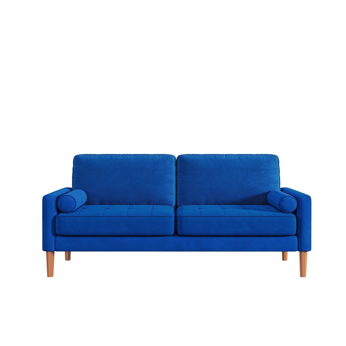 3--Seater Sofa Couch with Solid Wood Legs - 29.90 x 67.70 x 33.07