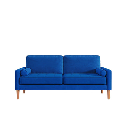 3--Seater Sofa Couch with Solid Wood Legs - 29.90 x 67.70 x 33.07
