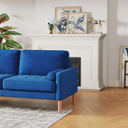 3--Seater Sofa Couch with Solid Wood Legs - 29.90 x 67.70 x 33.07