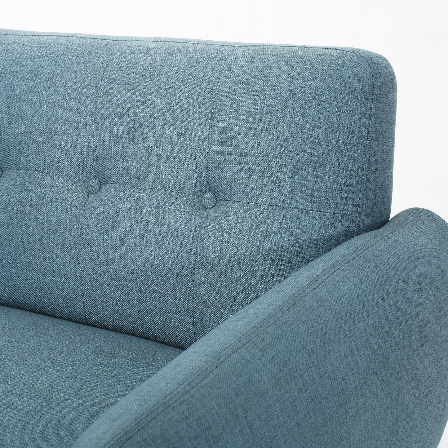 Josephine Mid-century Modern Tufted Fabric Upholstered Sofa by Christopher Knight Home