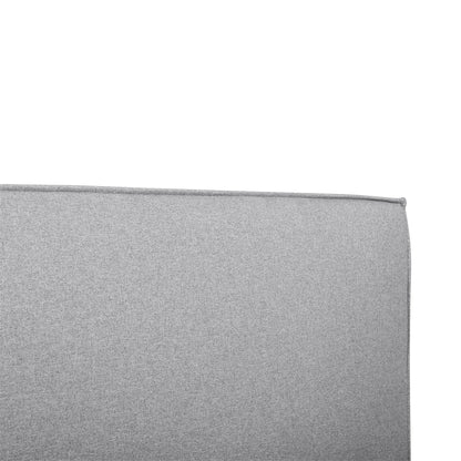 Castillo Fabric King Bed Frame - Pearl Grey