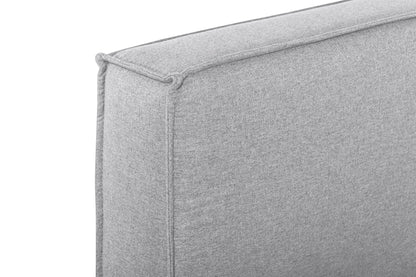 Castillo Fabric King Bed Frame - Pearl Grey