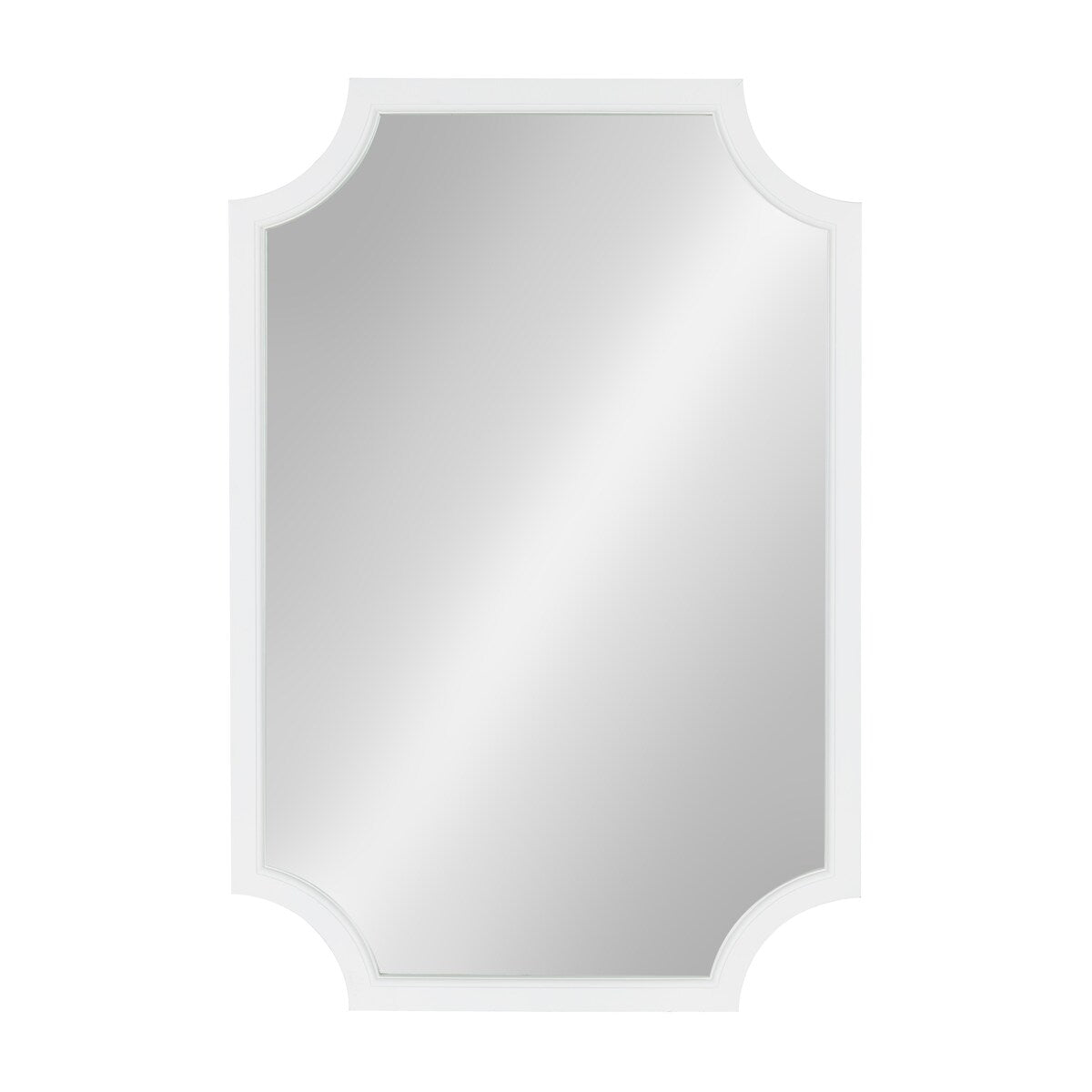 Kate and Laurel Hogan Scalloped Wood Framed Mirror