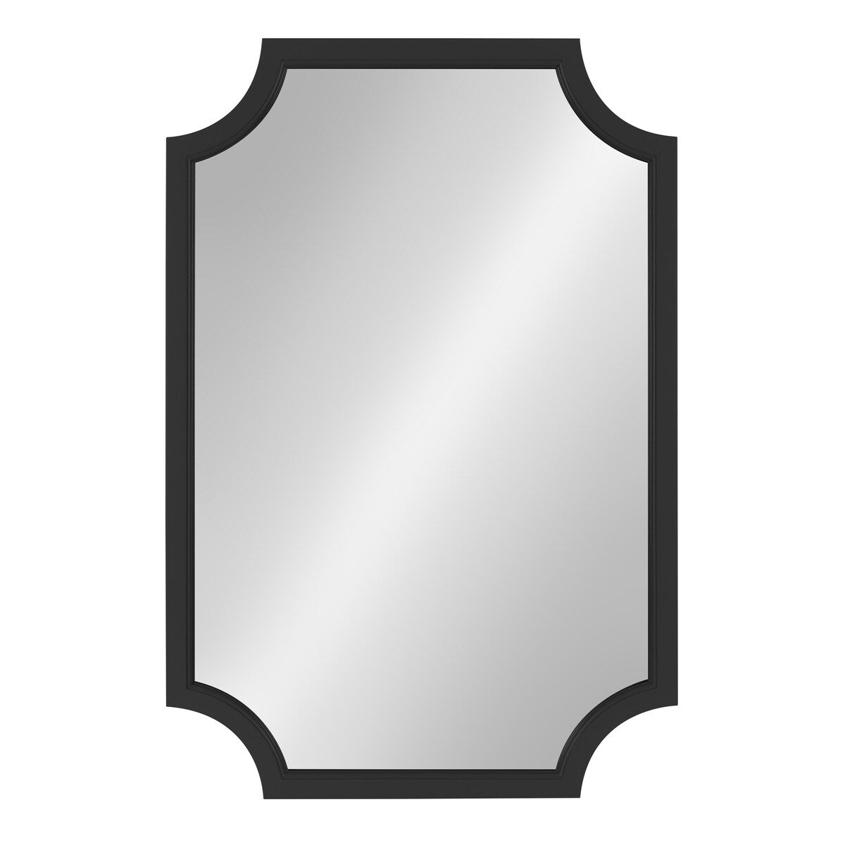 Kate and Laurel Hogan Scalloped Wood Framed Mirror