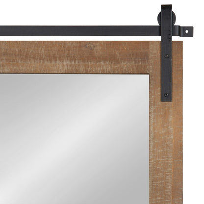Kate and Laurel Cates Rustic Rectangular Wall Mirror
