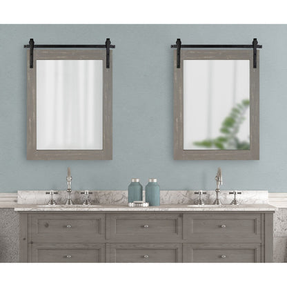 Kate and Laurel Cates Rustic Rectangular Wall Mirror