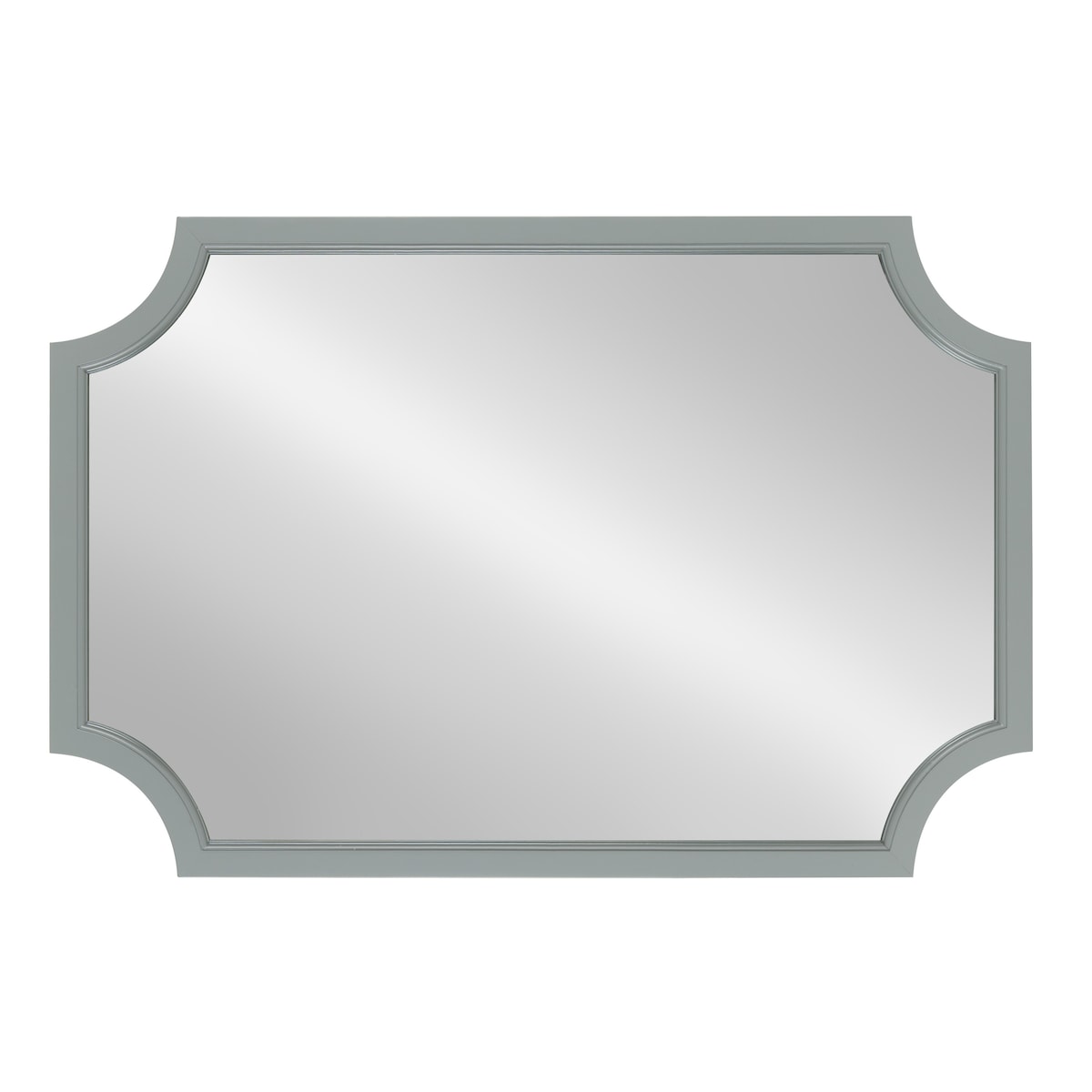 Kate and Laurel Hogan Scalloped Wood Framed Mirror