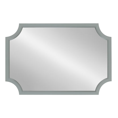Kate and Laurel Hogan Scalloped Wood Framed Mirror