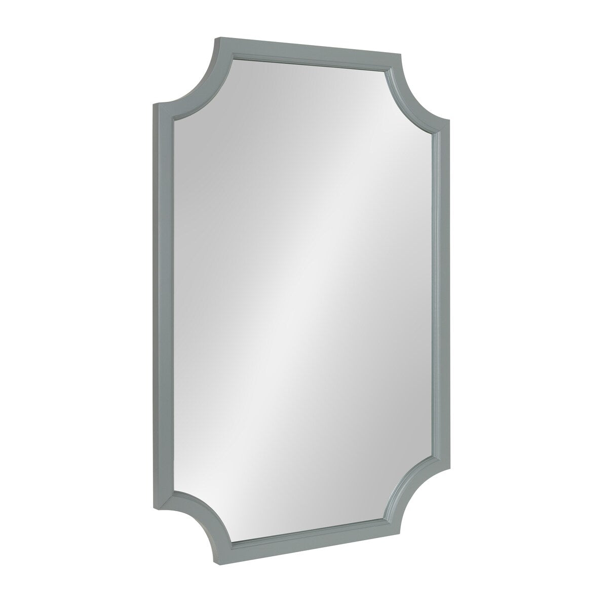 Kate and Laurel Hogan Scalloped Wood Framed Mirror