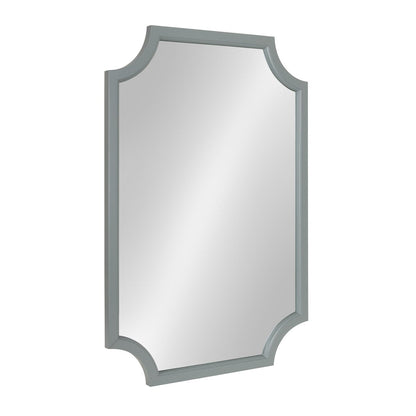 Kate and Laurel Hogan Scalloped Wood Framed Mirror