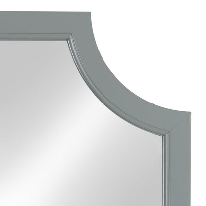 Kate and Laurel Hogan Scalloped Wood Framed Mirror