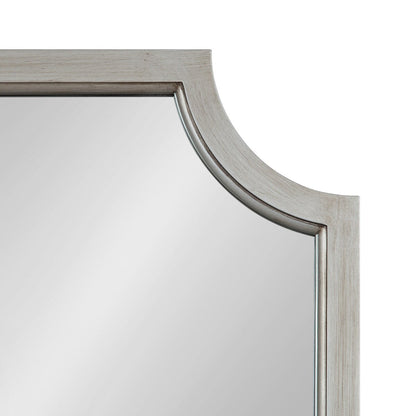 Kate and Laurel Hogan Scalloped Wood Framed Mirror