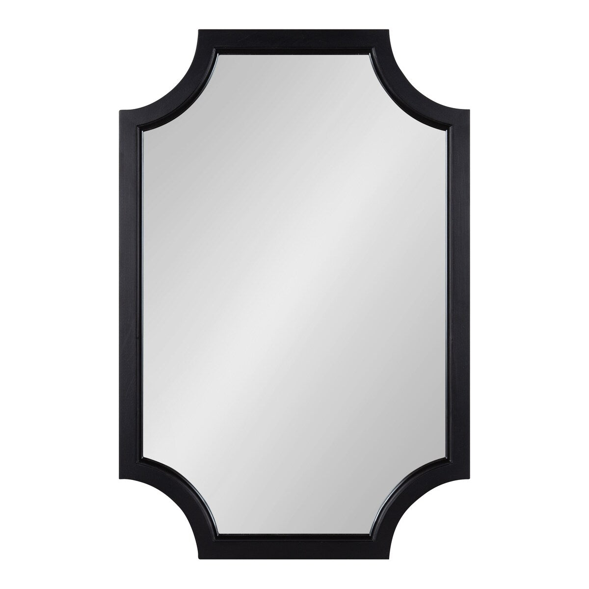 Kate and Laurel Hogan Scalloped Wood Framed Mirror